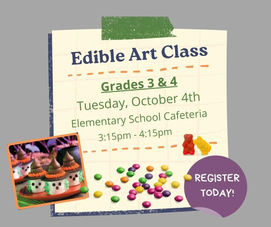 Edible Art Class 3 & 4 grade