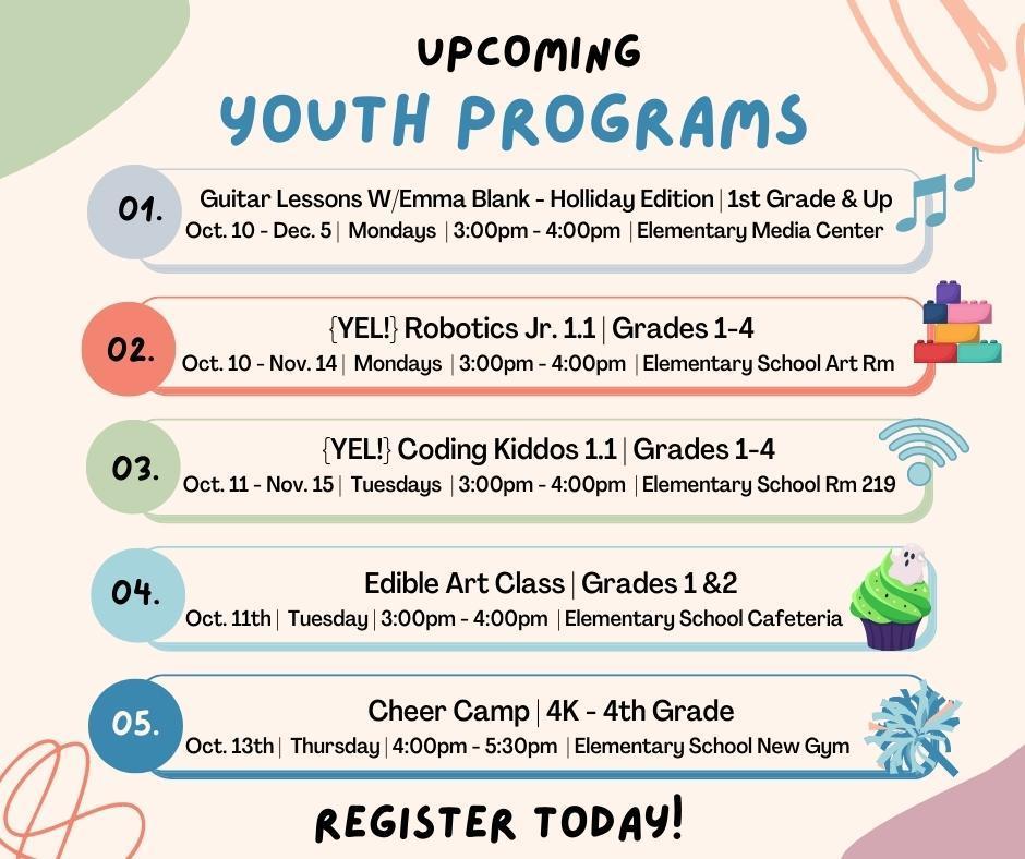 October Youth Programs