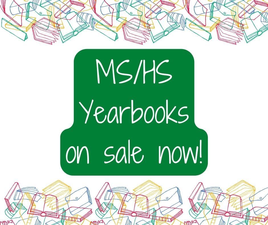 Ms/Hs Yearbook Annoucements
