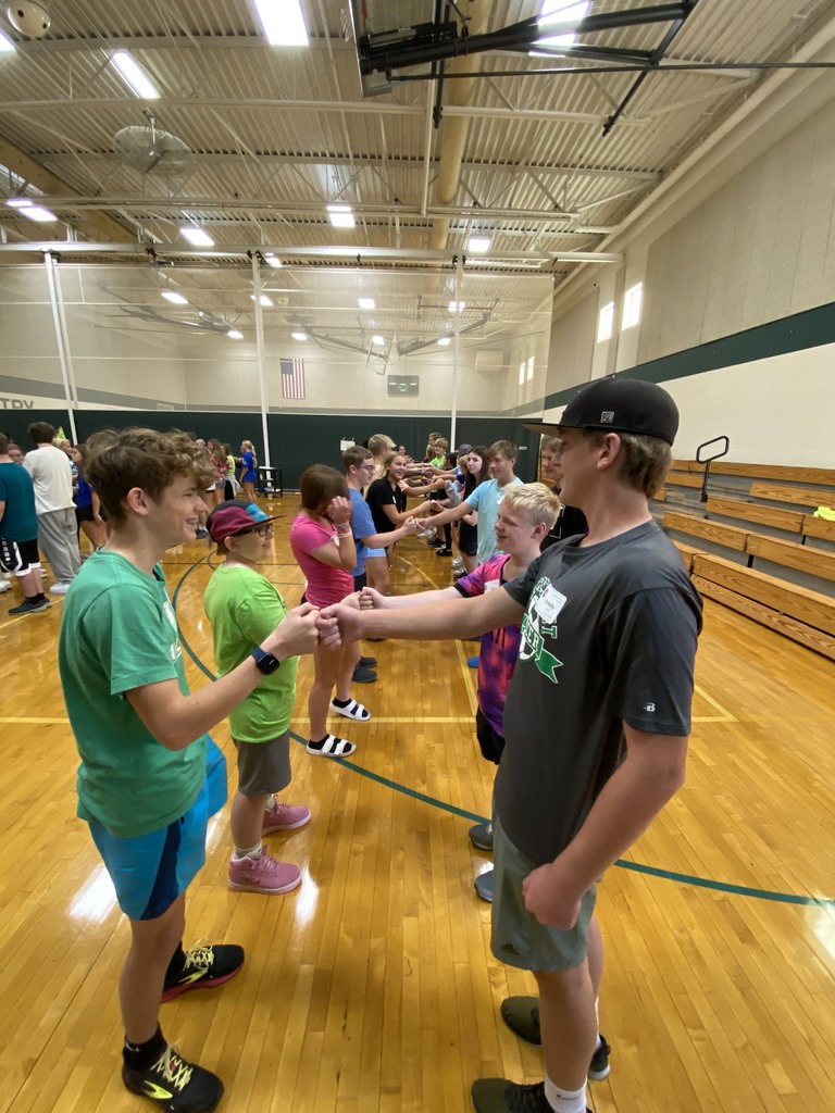 students interacting